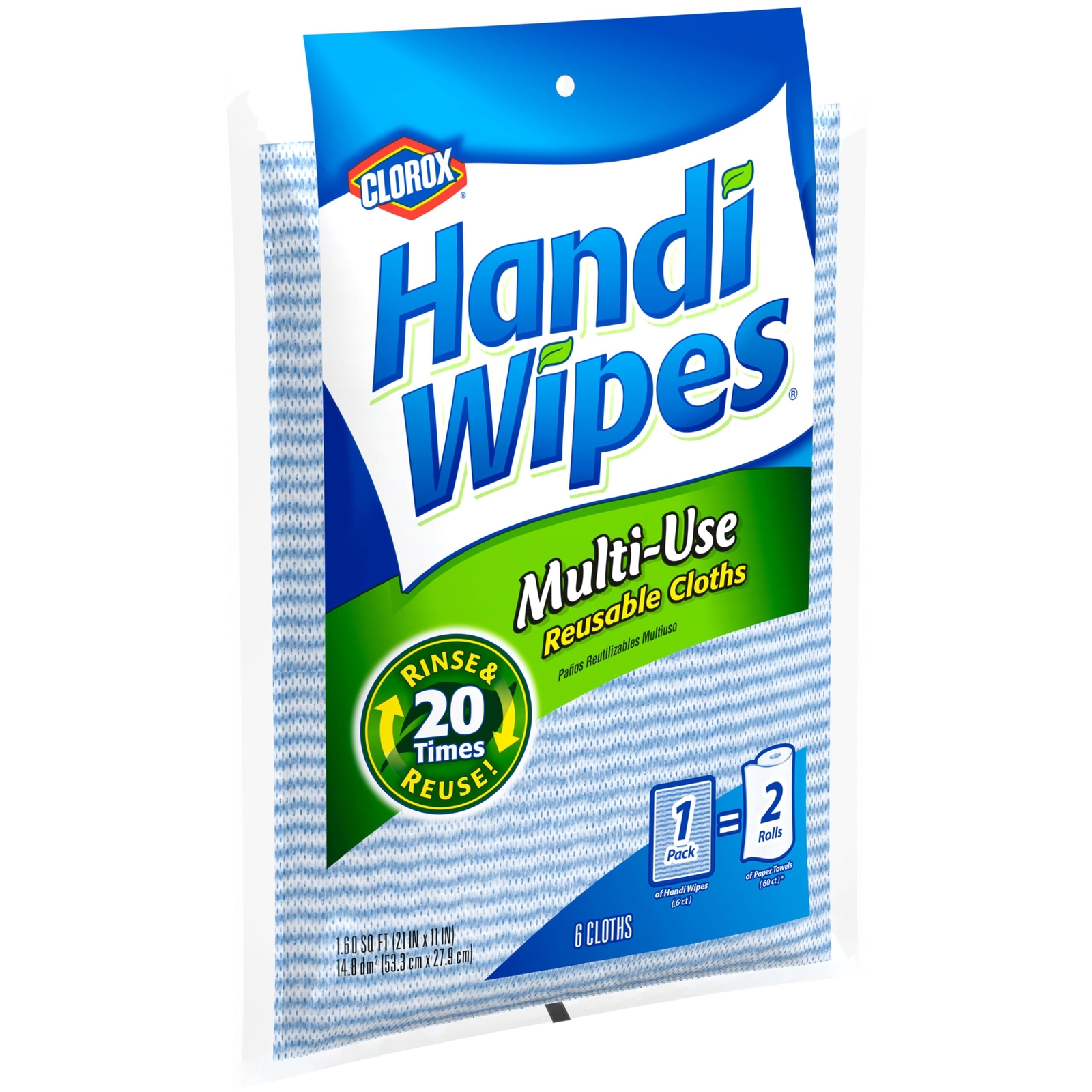 Clorox Handi Wipes Multi-Use Reusable Cloths 6 Count