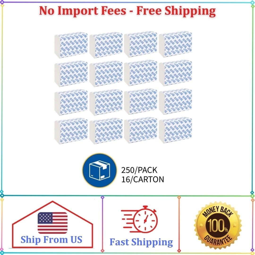 Genuine Joe GJO21100 Multifold Towels, 250 Sheets per Pack, 16 Pack