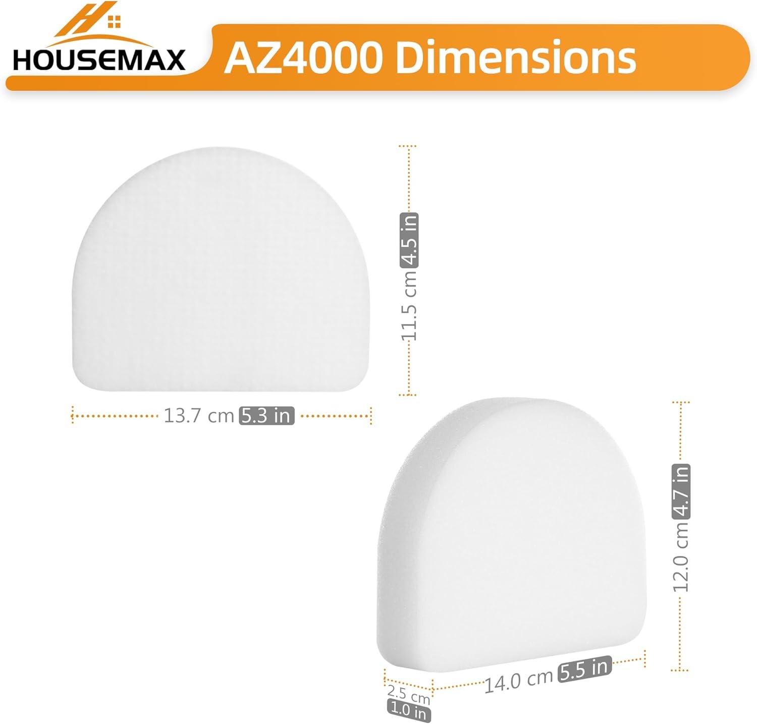 AZ4002 Filters for Shark Powerdetect Upright Vacuum Cleaner AZ4000 AZ4002