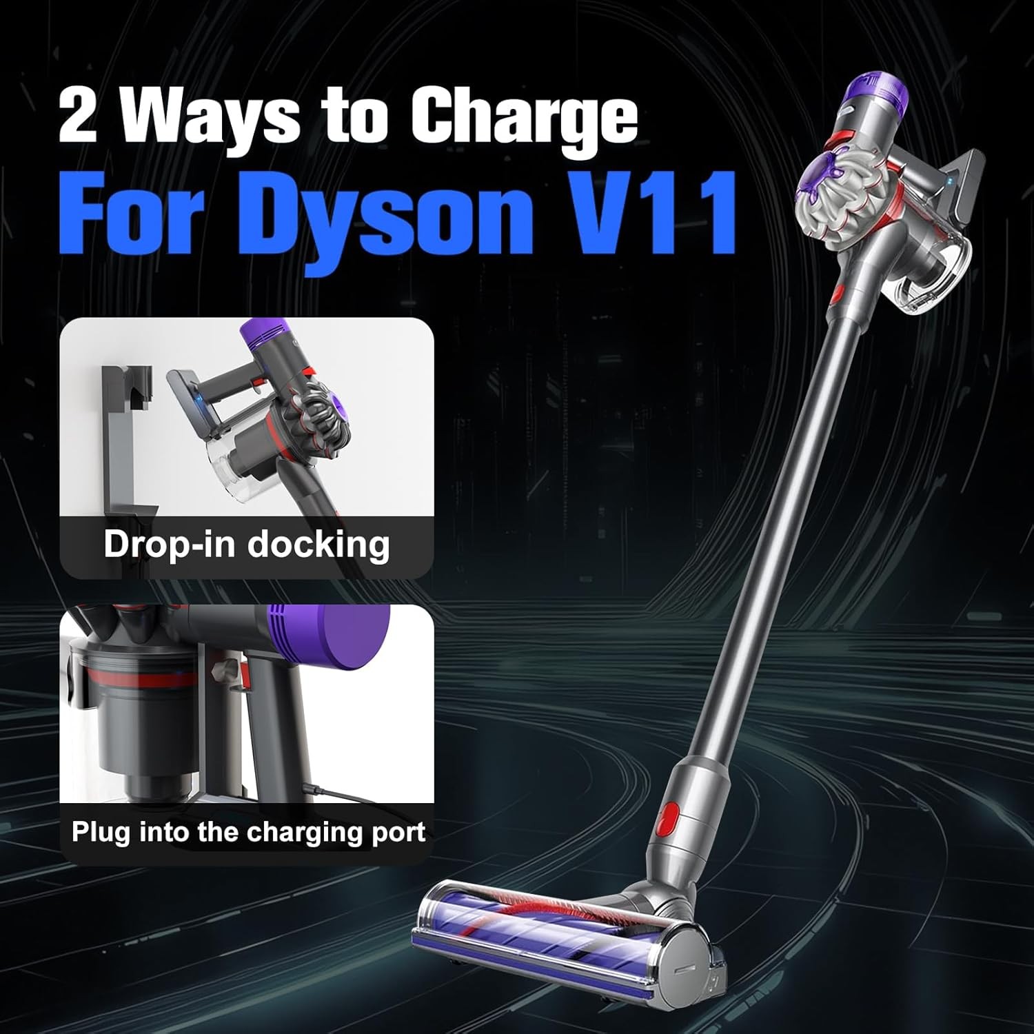 8000mAh 25.2V Screw-in Battery for Dyson V11 SV14 Absolute V11 Animal Vacuum