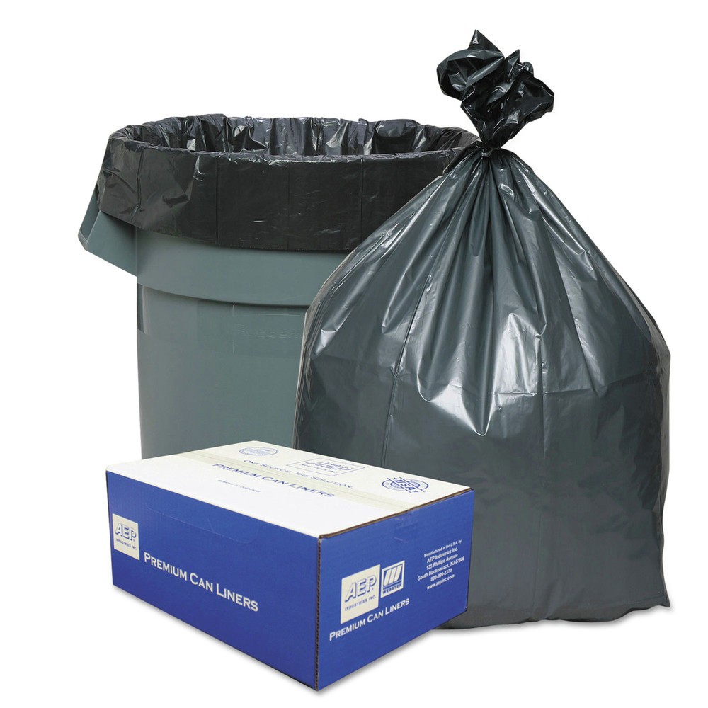 Platinum Plus PLA3770 30″ x 36″ 30-Gal 1.35 mil Can Liners – Gray (100/CT) New