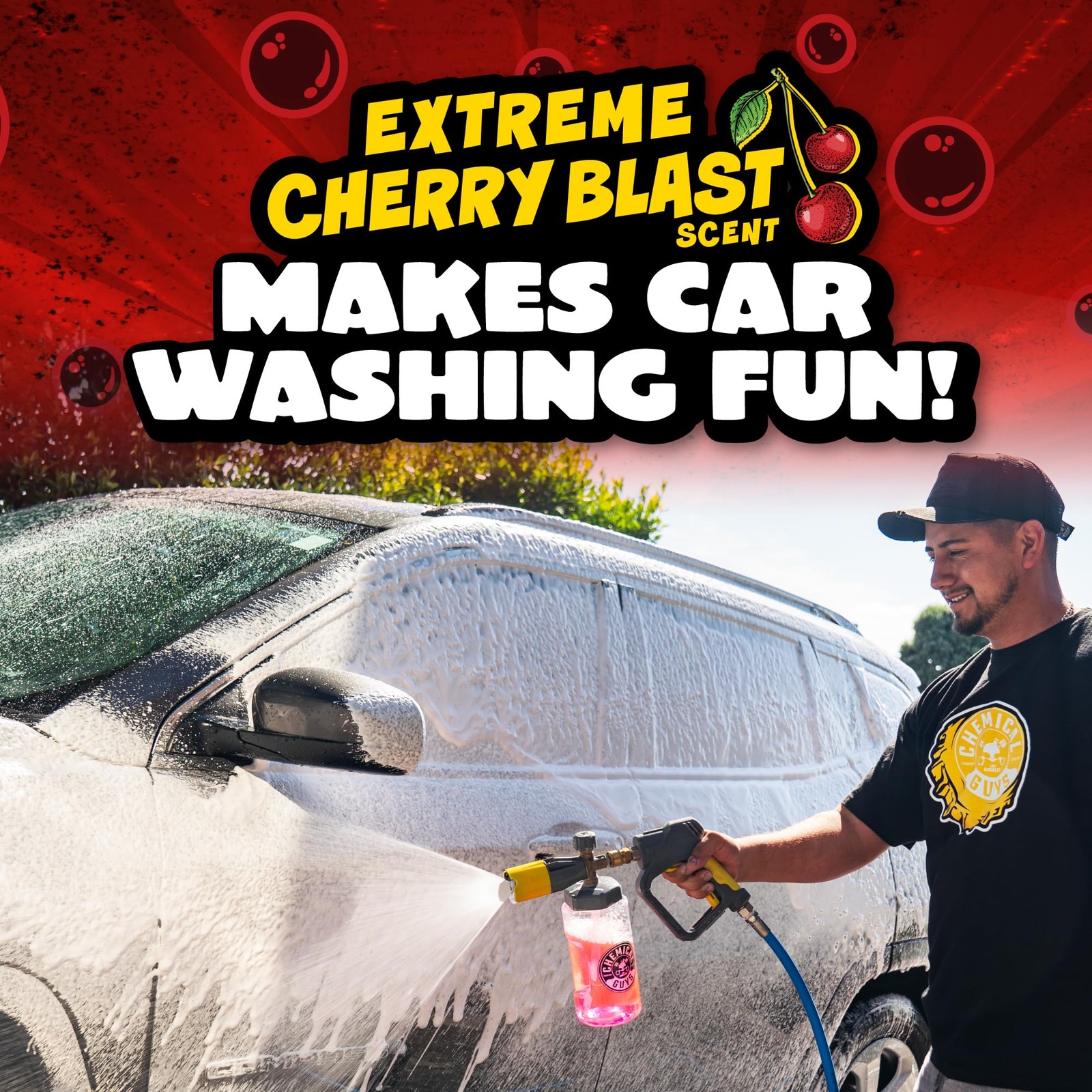 Maxi Suds II Foaming Car Wash Soap – High Foam Car Wash Soap, Cherry Scent Sh…