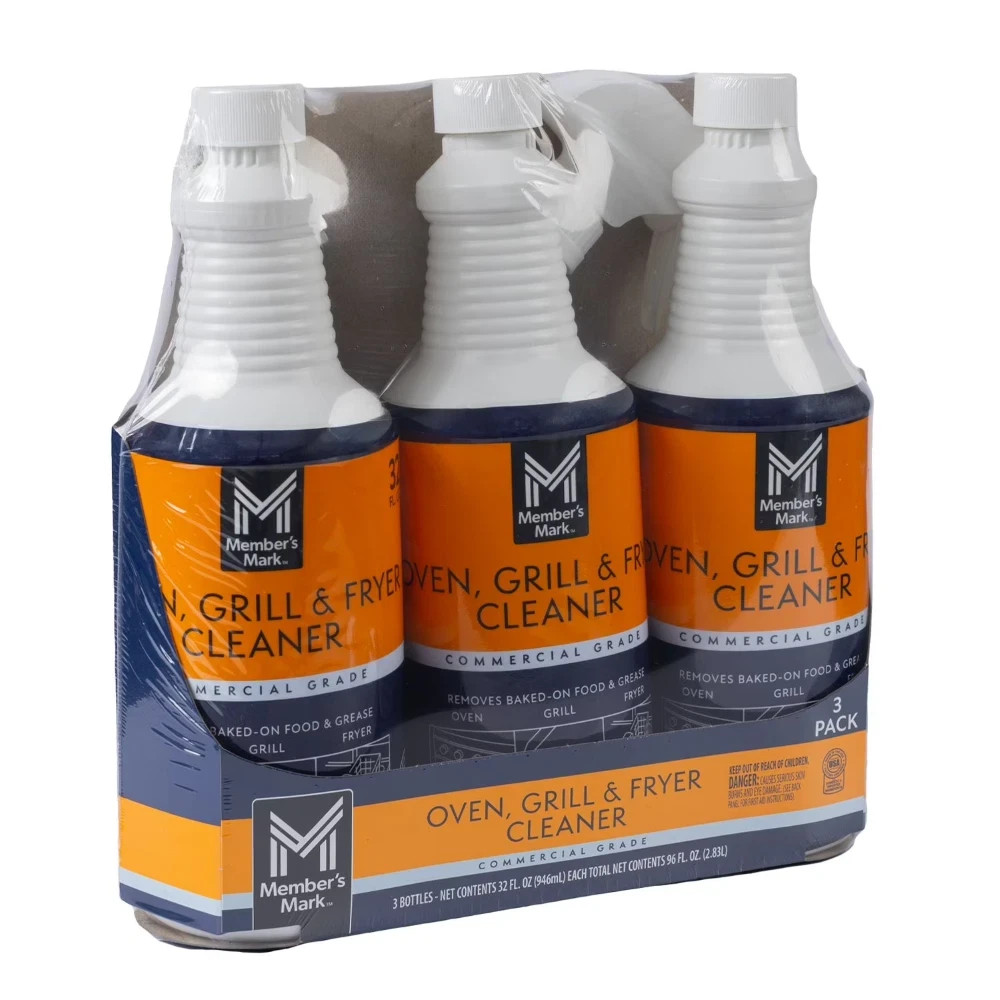 Member’s Mark Commercial Oven Grill and Fryer Surface Cleaner, 32 Oz – 3 Pack