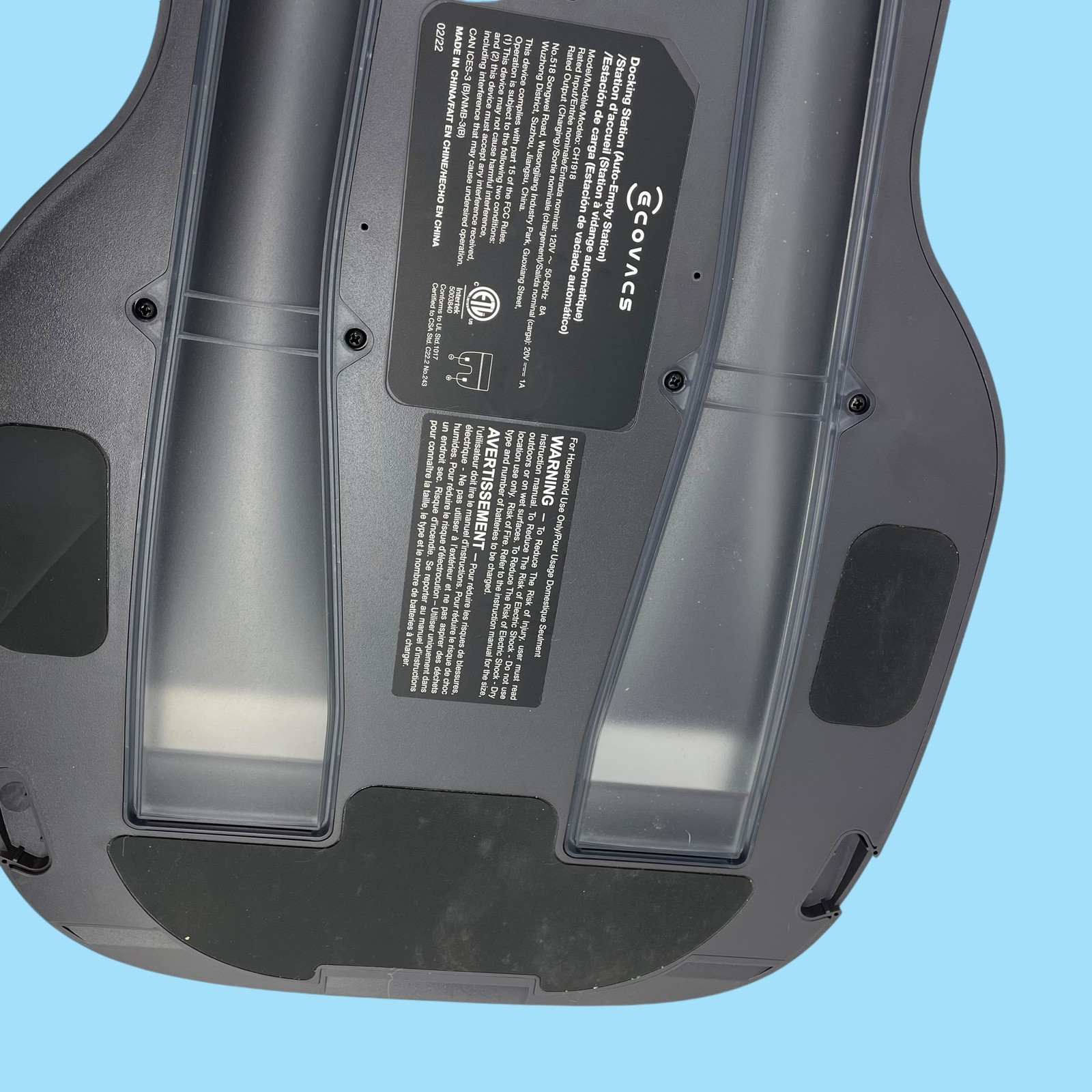 OEM Ecovacs Self-empty Station CH1918 for mopping vacuum DEEBOT OZMO T8 AIVI