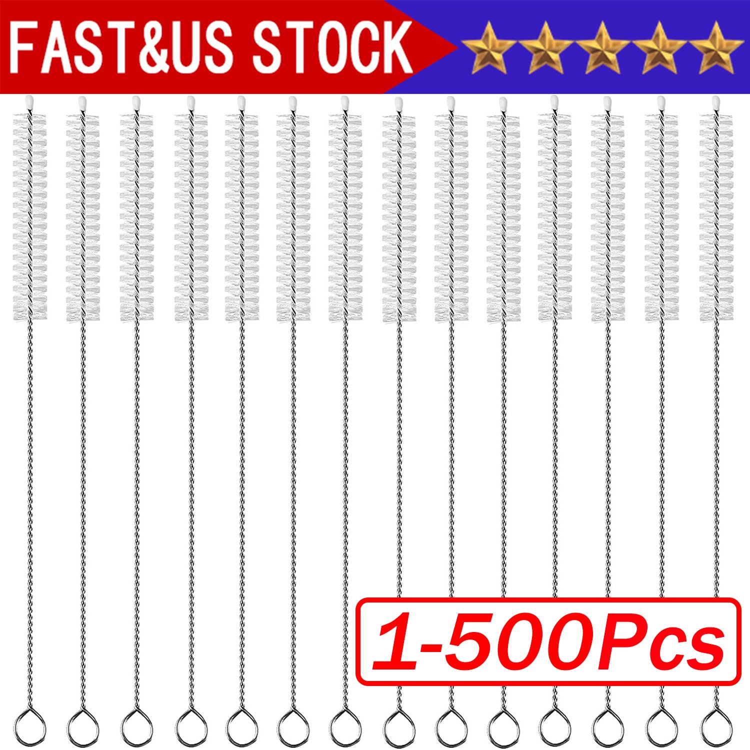 Nylon Straw Cleaner Cleaning Small Brush For Drinking Pipe Tube Baby Milk Bottle