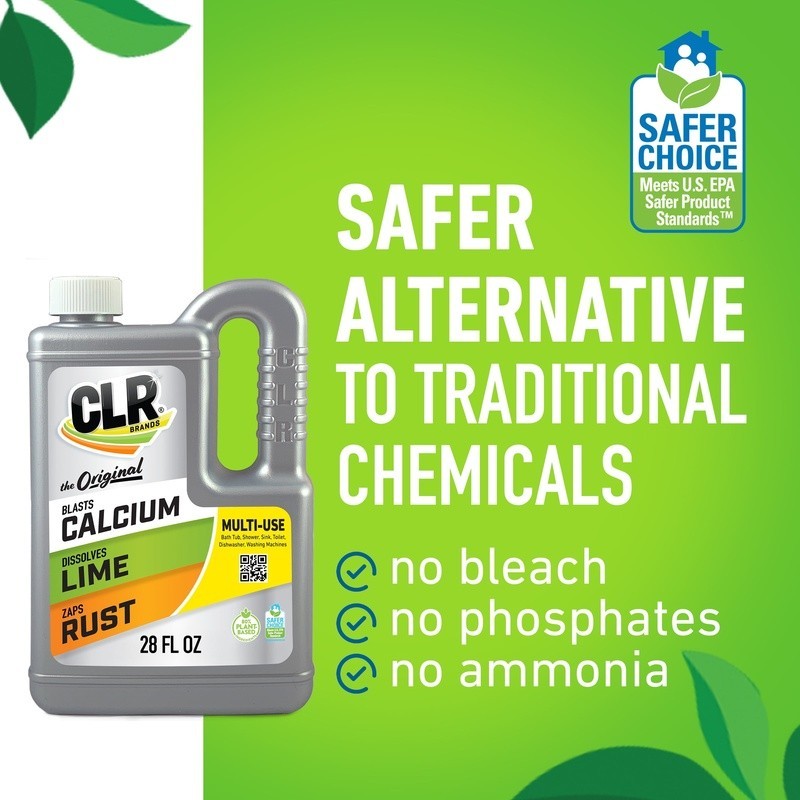 Calcium Lime Rust Remover Multi-Surface Cleaner EPA Safer Choice Non-Toxic 28oz