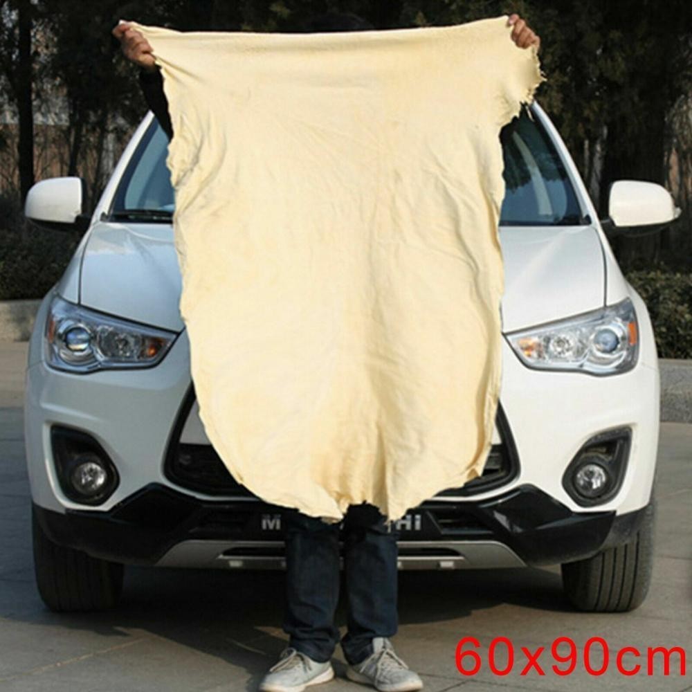 Natural Chamois Leather Car Cleaning Cloth Washing Absorbent Drying Shammy Towel