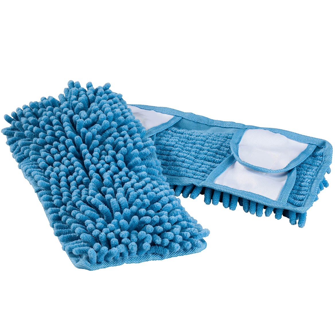 Chenille Mop Pad 2-Pack – Blue – Microfiber – Hard Floor – Reusable – 11 1/4″L x