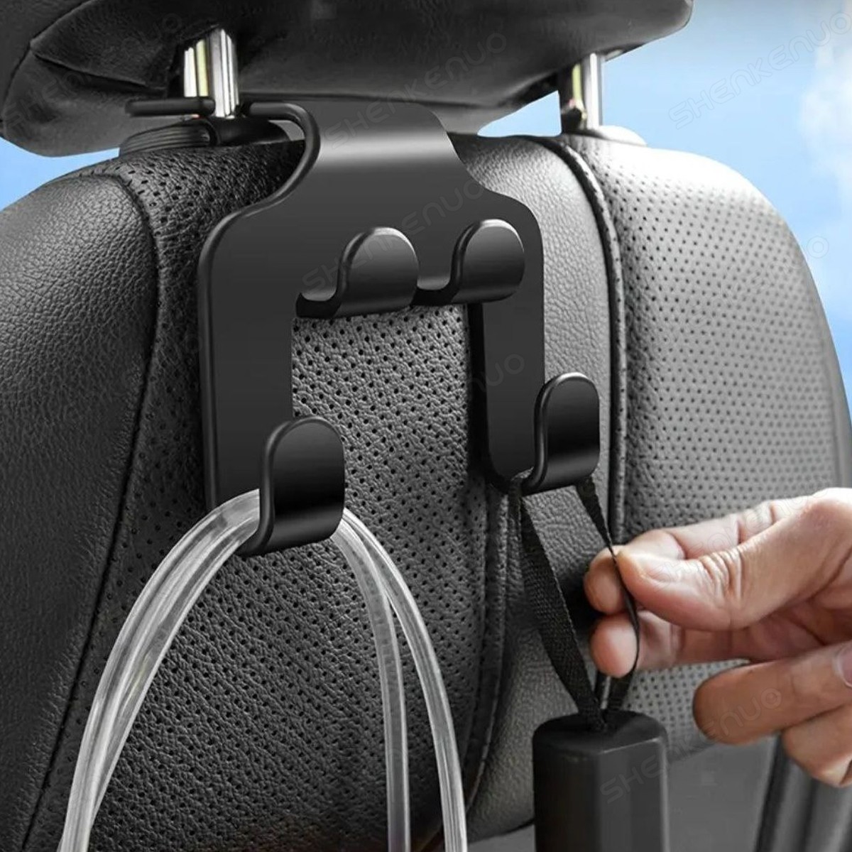 2pcs Bag Holder Car Seat Back Hook Hanger Interior Accessories for Mercedes Benz