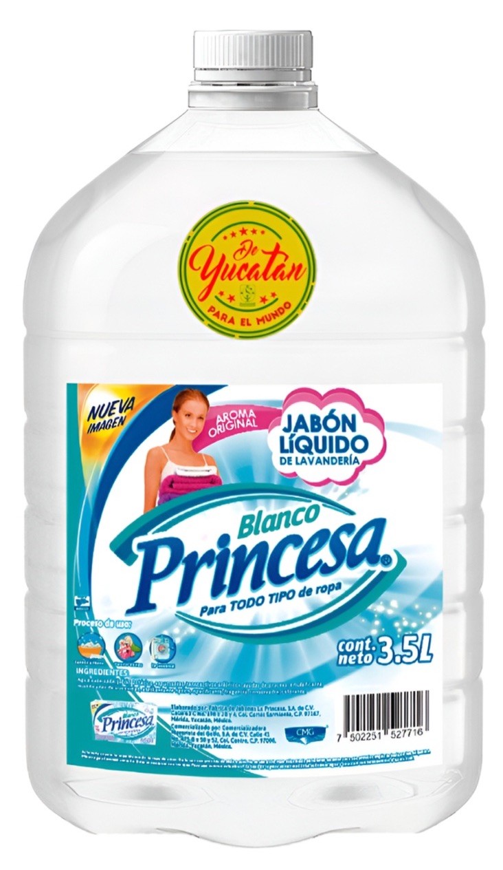 2 Pack PRINCESA JABON BLANCO LIQUIDÓ LAUNDRY DETERGENT – 2 Pack 3.5L C/U