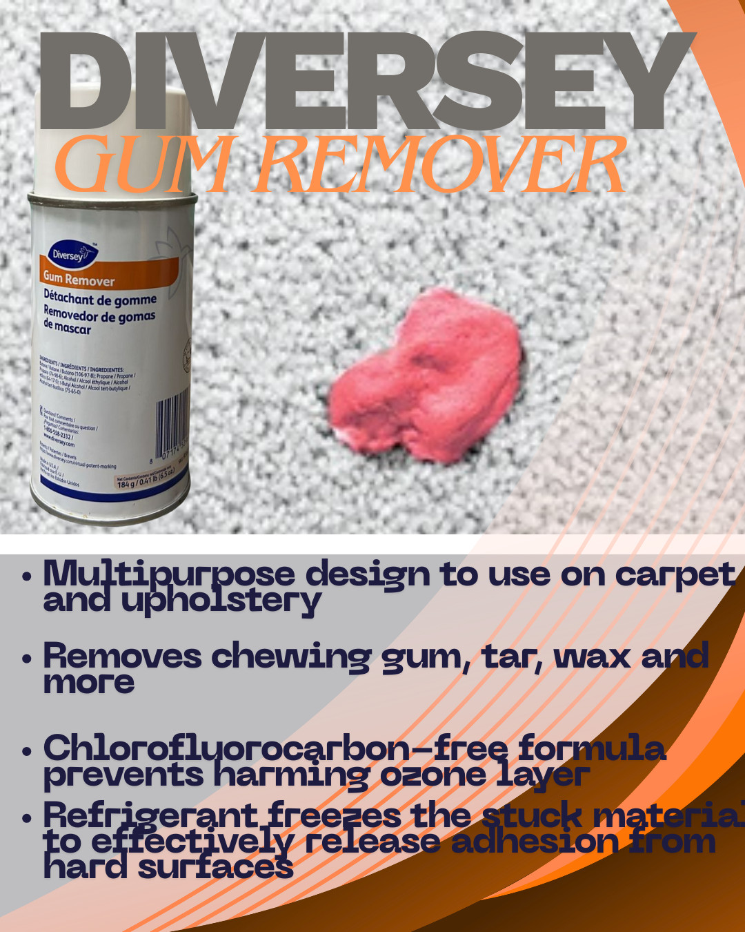 Diversey Gum And Wax Remover CASE OF 12