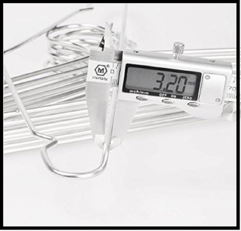TIMMY Wire Hangers 40 Pack Stainless Steel Strong Assorted Colors , Sizes