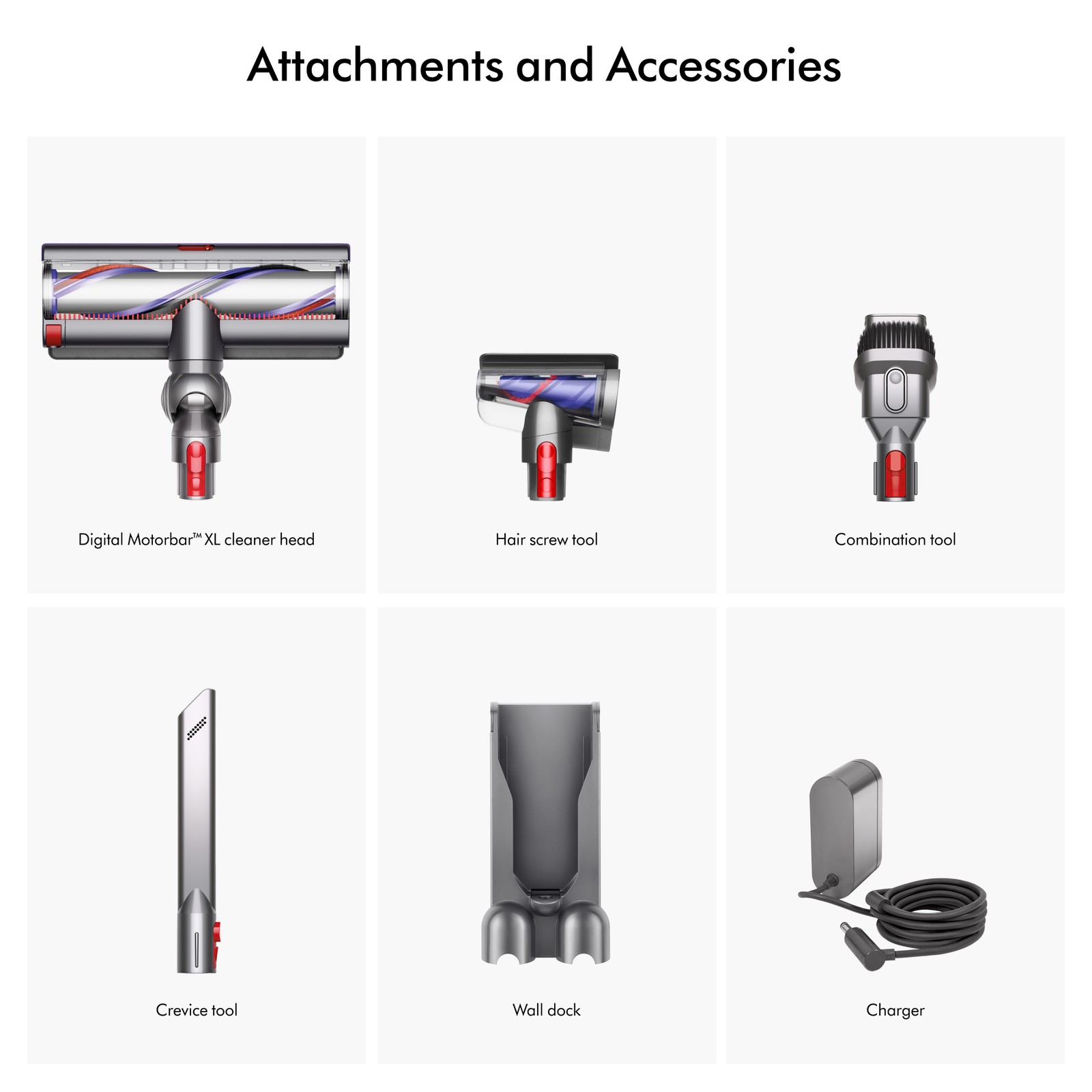 SV29 Outsize Cordless Vacuum Cleaner | Nickel/Red | Refurbished
