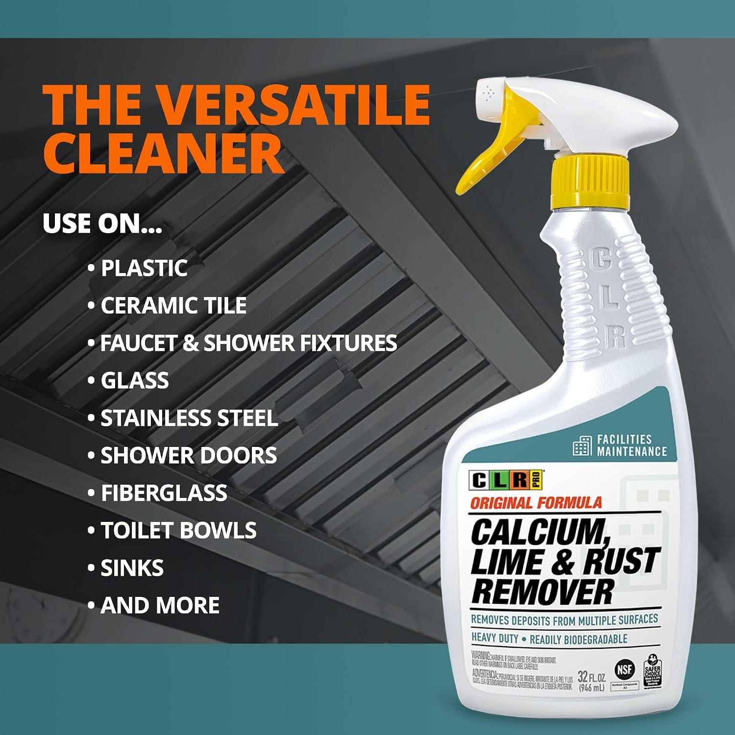 PRO Calcium Lime & Rust Remover – Quickly Removes Calcium and Lime Deposits