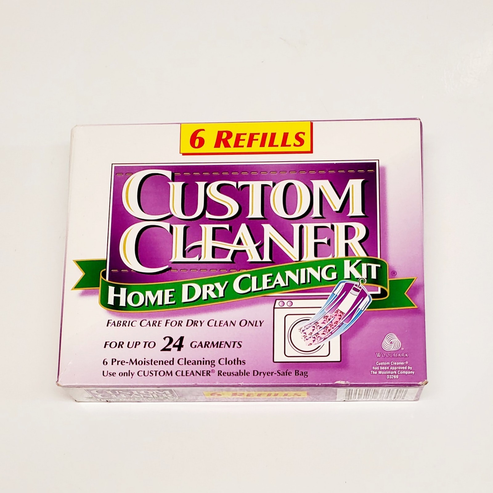 NEW Custom Cleaner Home Dry Cleaning Kit 6 Refills Wool Silk Dryer 24 Garments