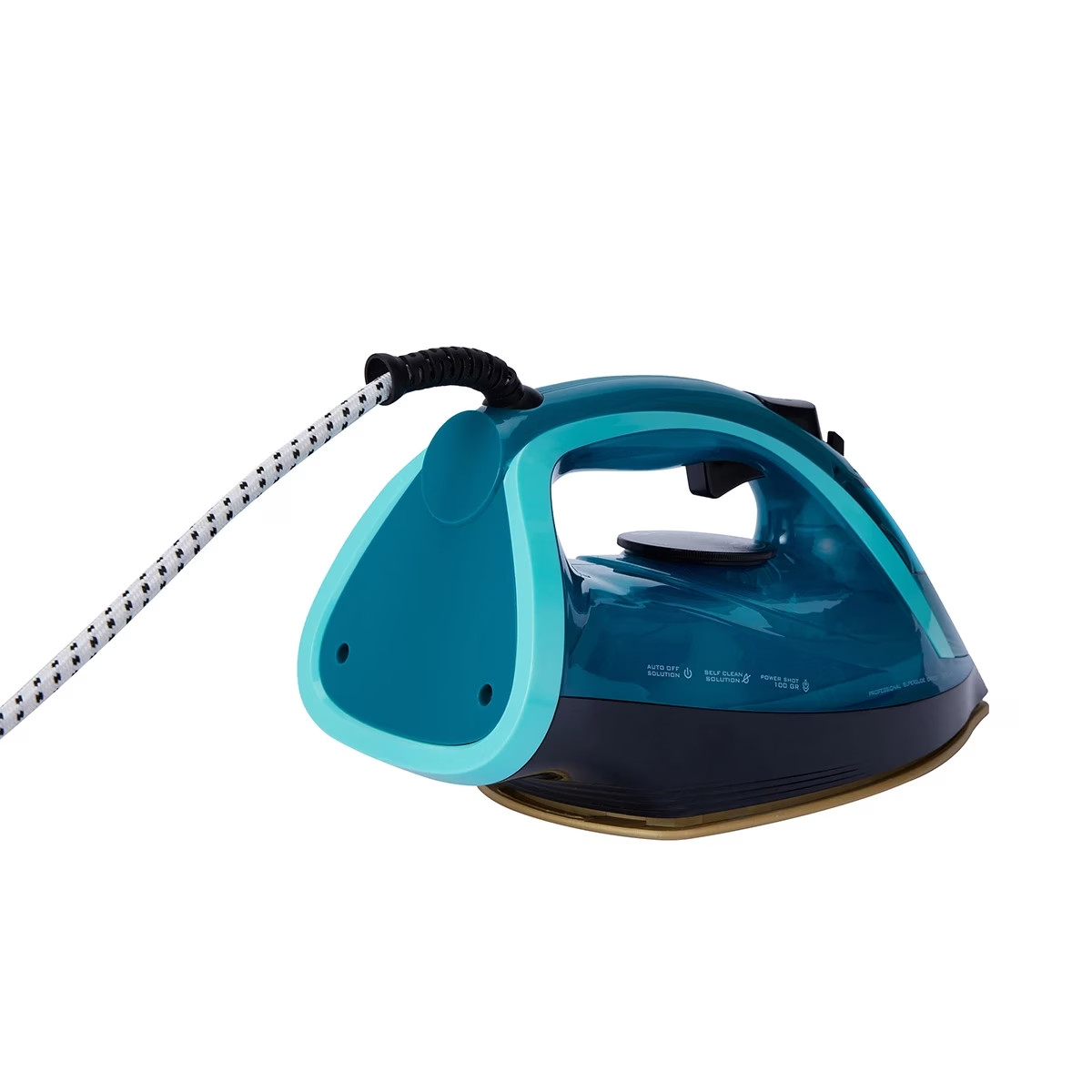 2400W Steam Iron Powerful Steam Spray Adjustable Temperature Non-Stick Soleplate
