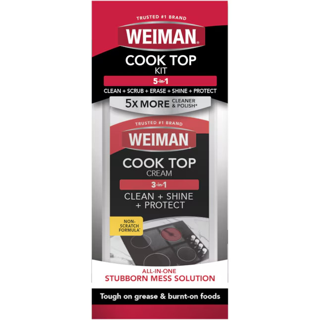 Weiman Clean + Scrub + Erase + Shine + Protect 10 Fluid ounce(s) Cooktop Cleaner