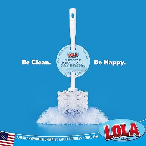 Durable Fiber Stiff Bristles, Compact Size, Non 2 Pack Classic Toilet Brush