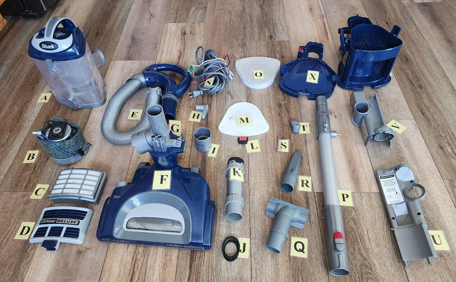 REPLACEMENT PARTS For Shark NV360 NAVIGATOR LIFT-AWAY DELUXE VACUUM CLEANER (S)