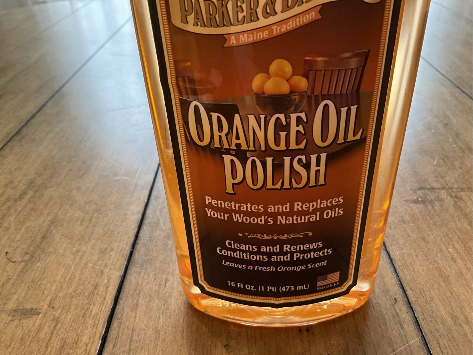 Parker & Bailey Orange Oil Polish & Wood Cleaner 16 Ounce New & Sealed