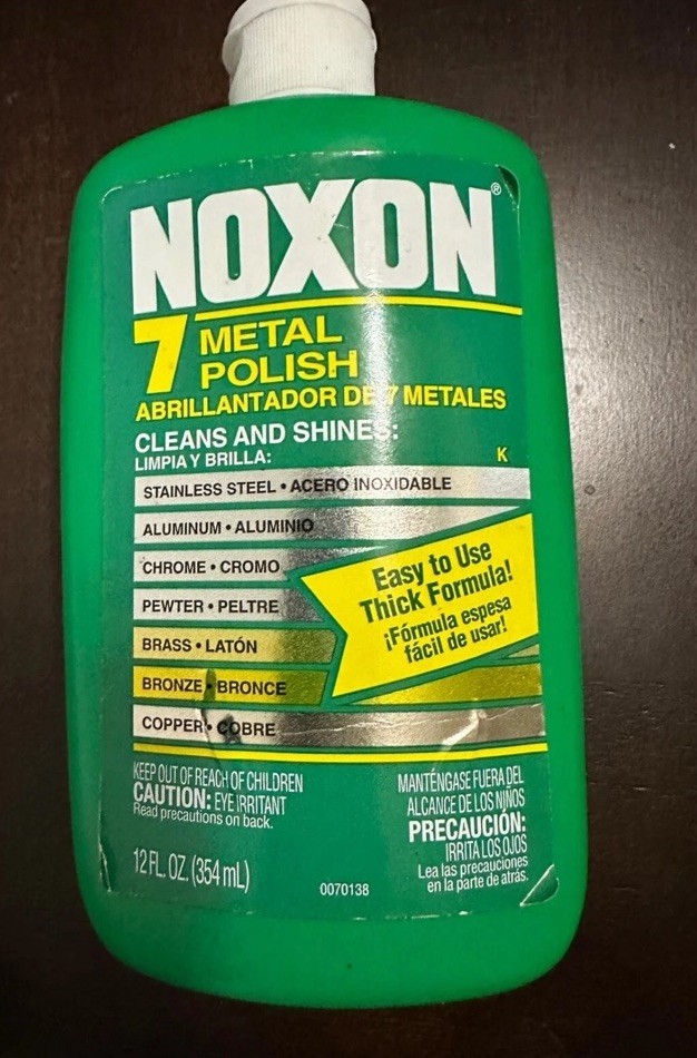 Noxon 7 Metal Polish Multi-Purpose Liquid , 12 oz HTF DISCONTINUED FULL
