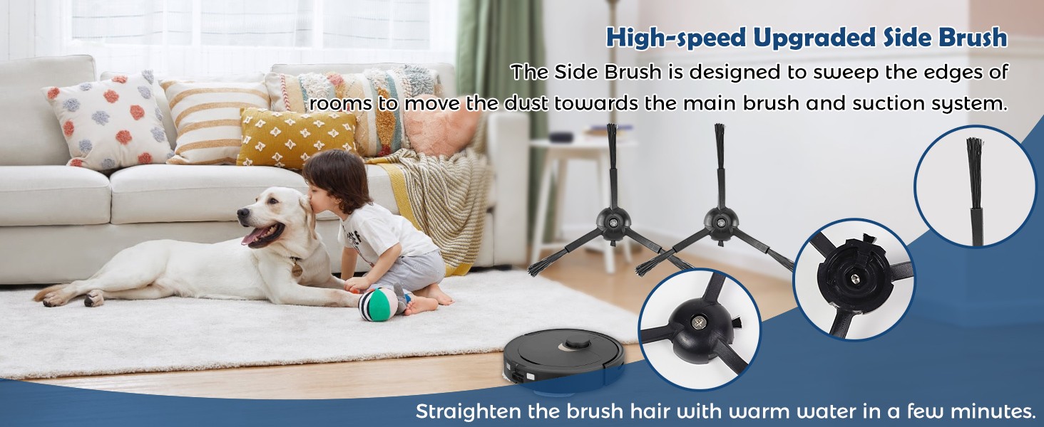 Accessories Kit for Roborock Qrevo S/Qevo Pro/Qrevo Plus | Robot Vacuum