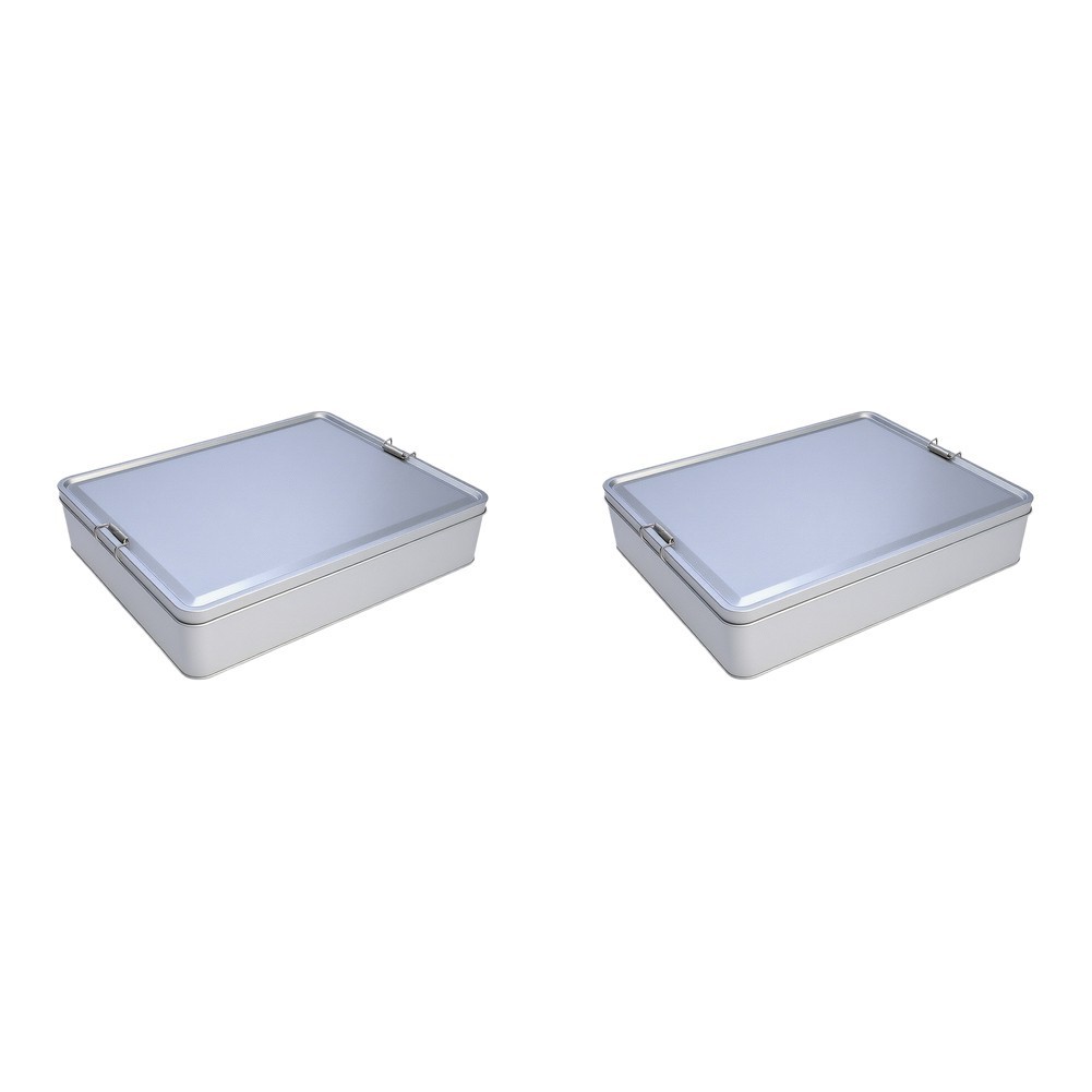 Rectangular Iron Boxes for Organizing For Home Garden Garage 30x20x6.5cm