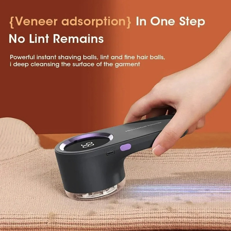 1pc LED Digital Electric Lint Remover USB Rechargeable Fabric Shaver – NEW