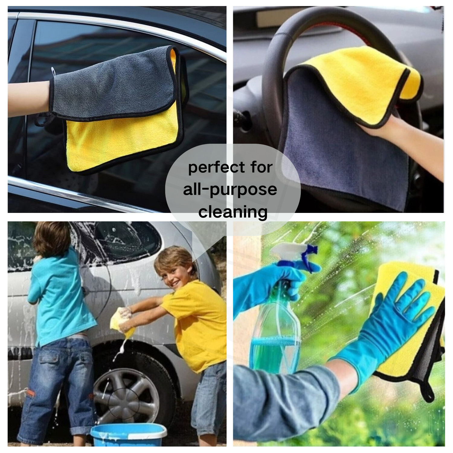 Microfiber Cleaning Cloth Car Wash Towel Drying Rag Car Polishing Detailing