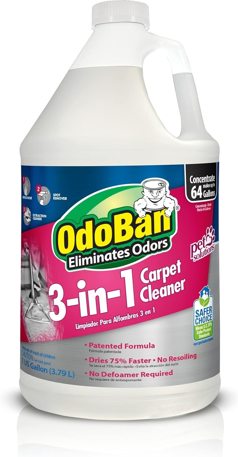 Deep Cleaning 3-in-1 Carpet Cleaner, 128 Fl Oz – Eco-Friendly & Effortless Care
