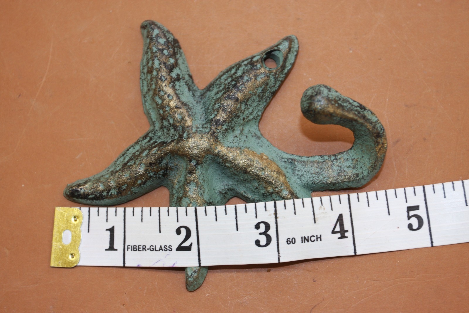 (5)BEACH DECOR, Seagull Design Beach Sign Wall Plaque and Starfish Wall Hooks,