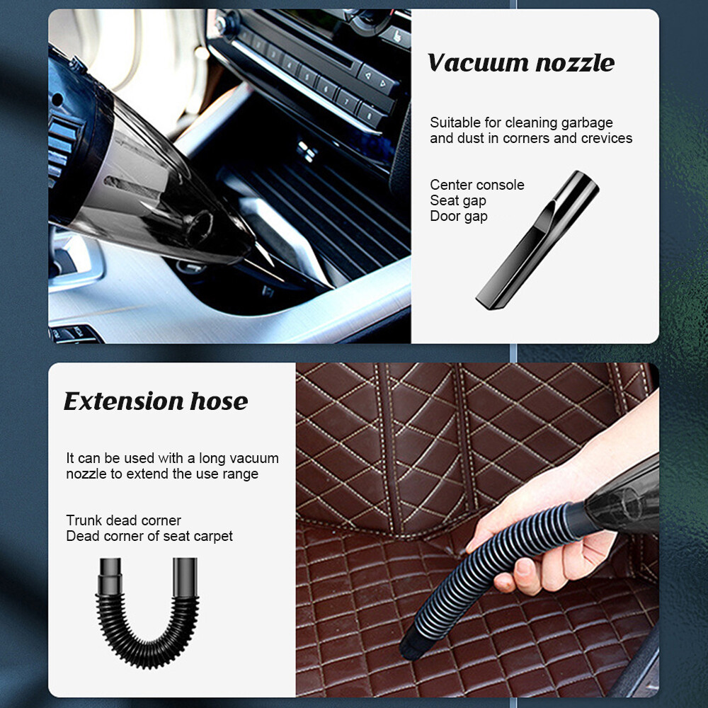 Handheld 6000PA Vacuum Cleaner Dust Buster Vacuum Cordless Charging for Car Home