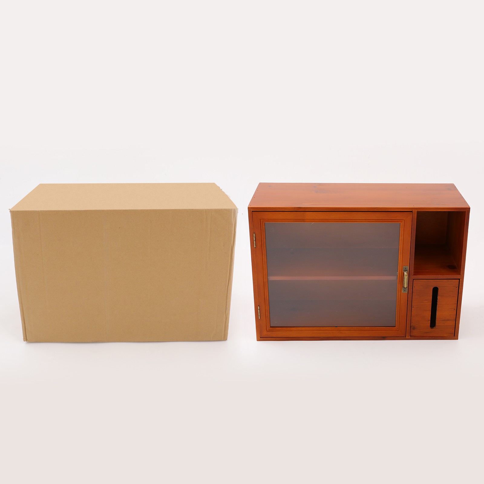 Storage Rack With Door, Countertop Organizer for Bread, Cup, Jar, Small Decor