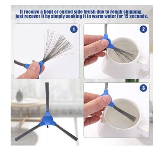 Side Brush for eufy RoboVac 11S/11S MAX/15T/30/30C/15C/15C MAX/12/35C/G10, 6pcs