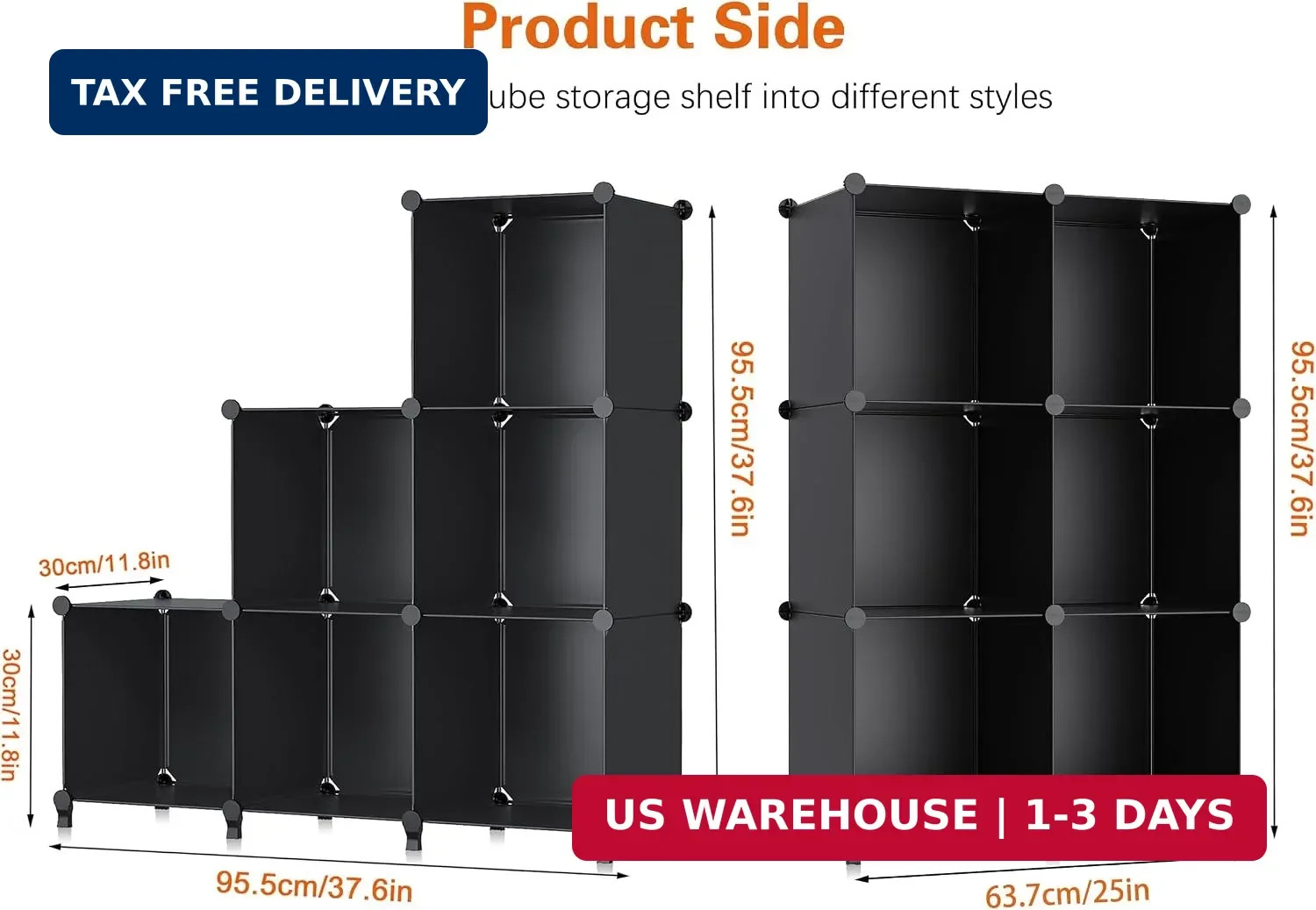 6-Cube Storage Organizer, Closet Organizer Storage Cabinet Shelf Bookcase Booksh