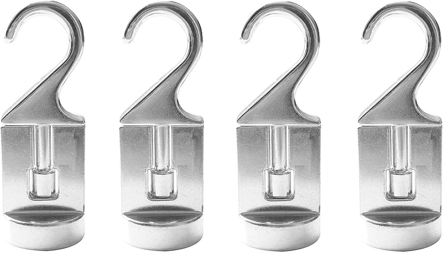 4 Piezas Ganchos Techo Aluminio Soporte Ollas 13kg Cocina Resistente Agua Aceite