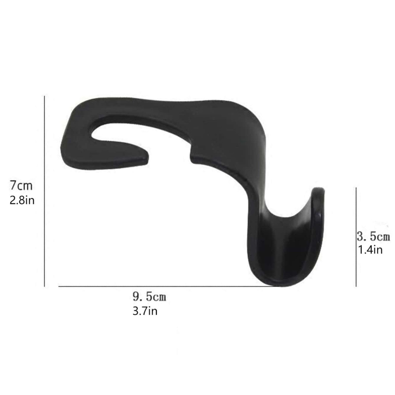 4PCS Car Seat Back Headrest Hooks Hanger Holder Hook for Bag Purse Shopping