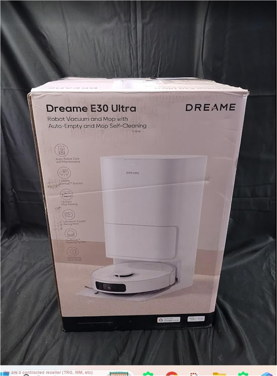 Dreame E30 Ultra Robot Vacuum and Mop White: Self-Emptying Cordless SEE DETAILS