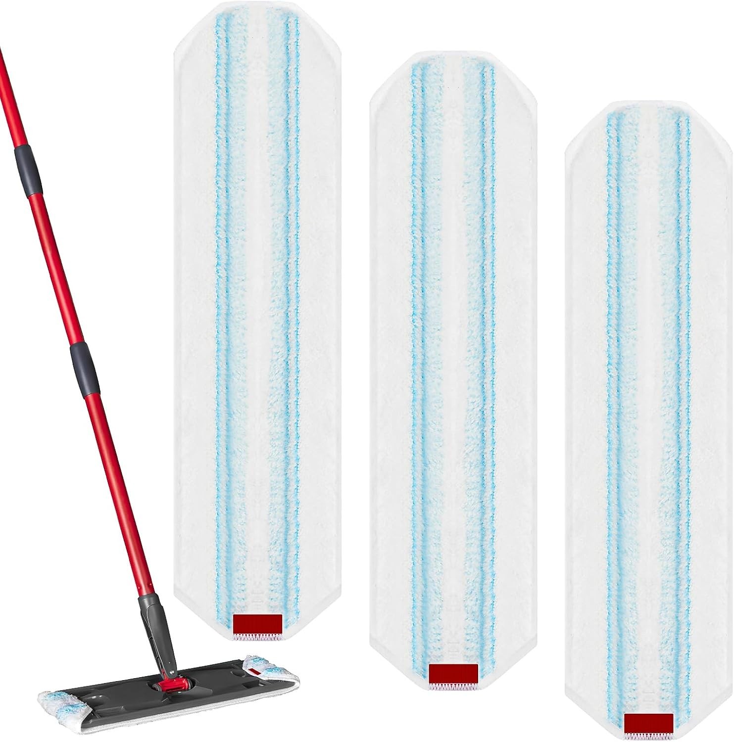 3 Pack Replacement Mop Pads for O-Cedar H2prO Flat Mop System, Machine Washable