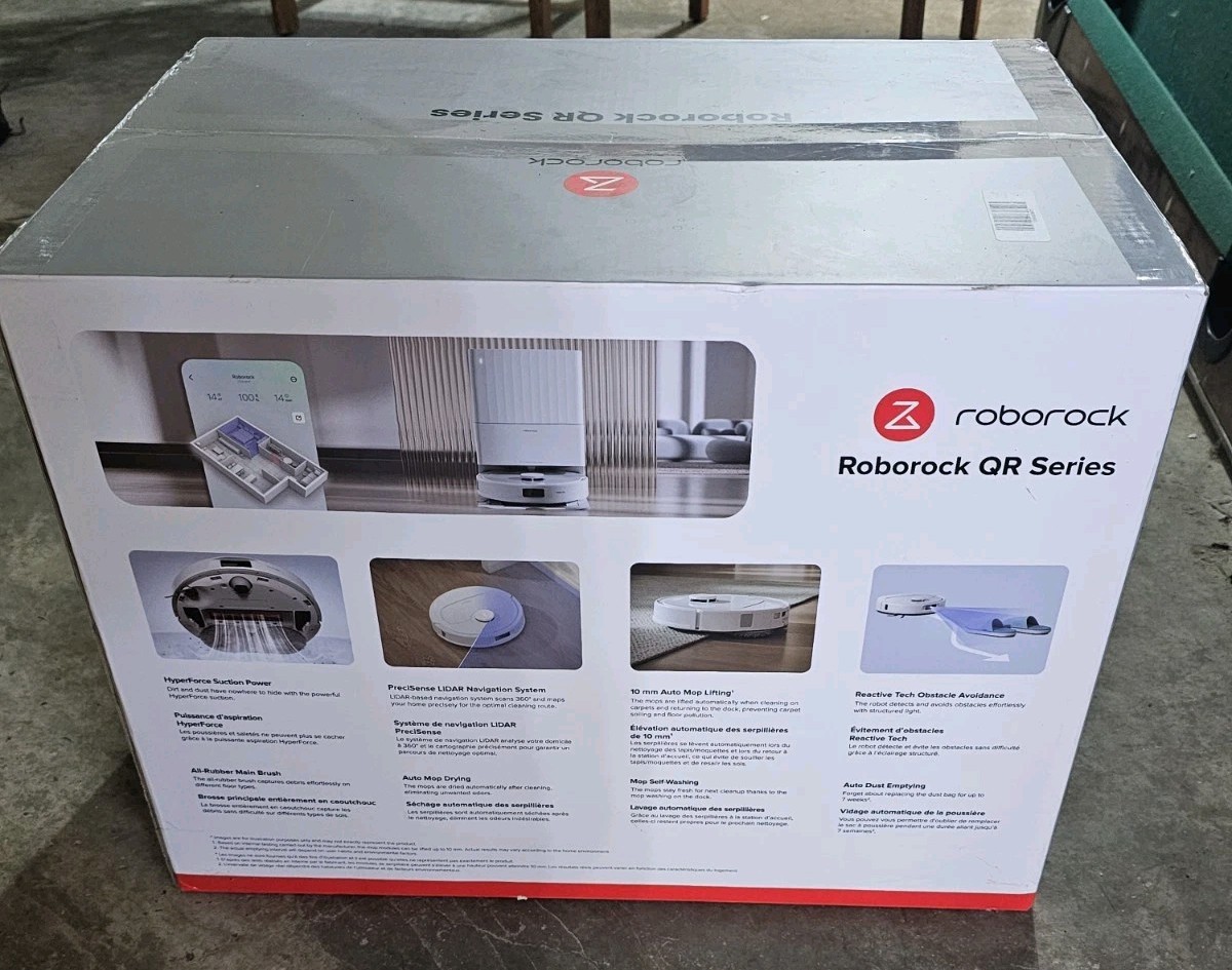 Roborock QR Series QRT78 Robot Vacuum & Mop W/ Multifunction Dock – NEW!