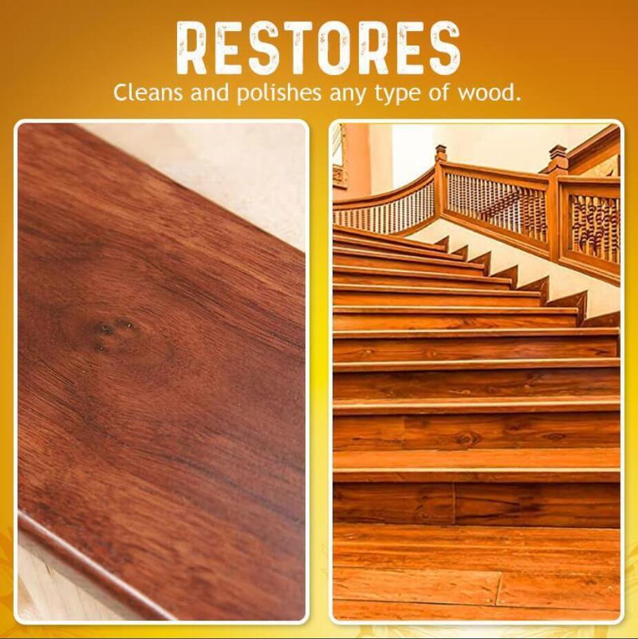 2Pcs Beeswax Furniture Polish,Wood Seasoning Beewax Natural Wood Wax Traditional