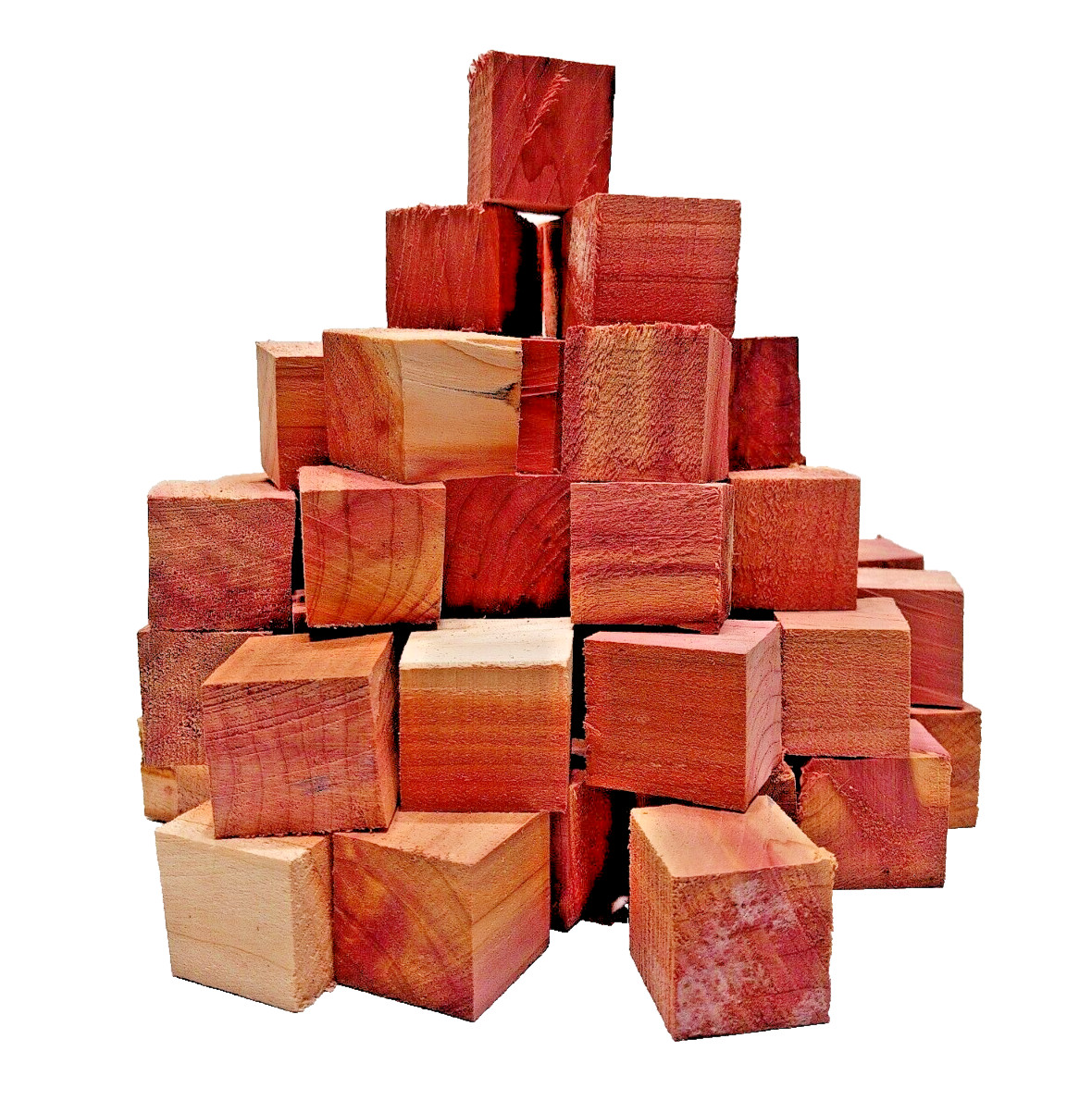 60 Aromatic Red Cedar Wood Blocks CHEMICAL FREE BUG/MOTH REPELLENT SHIPs FREE!