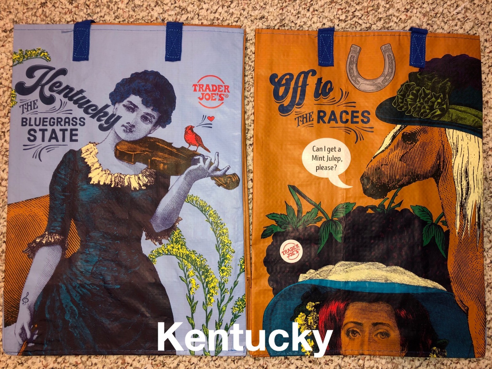 UPICK 5(20Choices) Trader Joe’s ECO Reusable Shopping Grocery Gift Tote Bags NWT