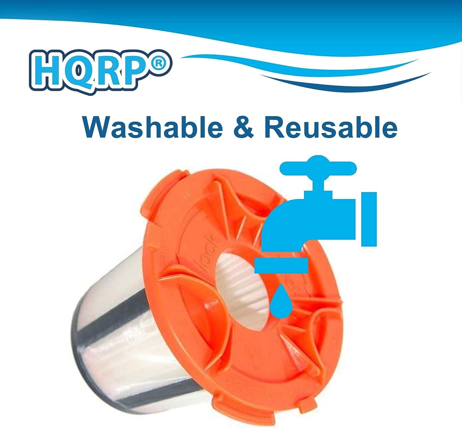 4-Pack Washable and Reusable H12 Filter for Tornado TO7325 TO7329 TO7330 Vacuum