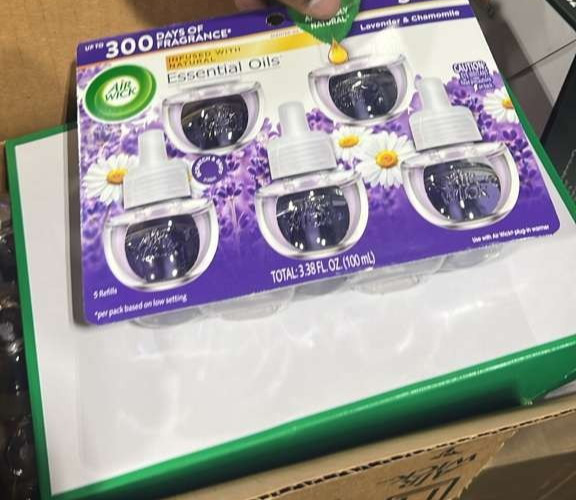 Air Wick plug in Scented Oil Lavender & Chamomile .67oz ea 5 Refills
