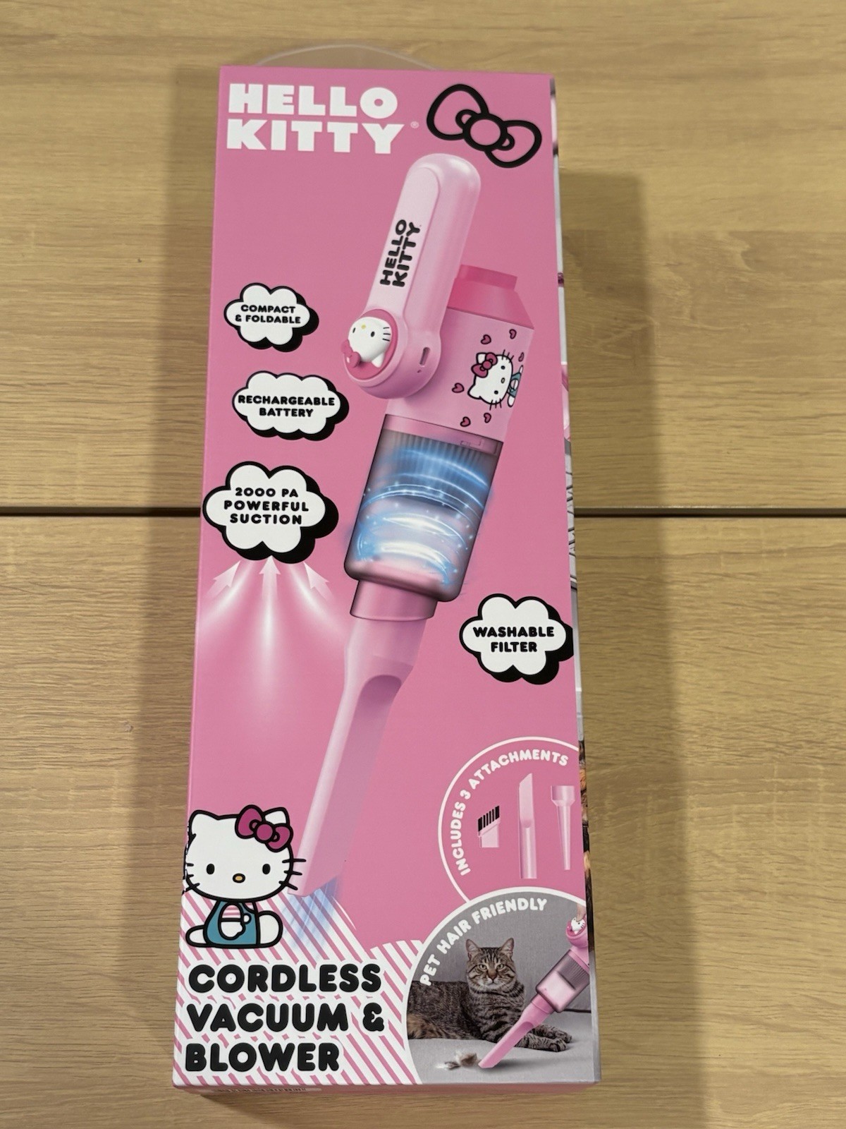 Hello Kitty Cordless Vacuum & Blower Rechargeable Pink Sanrio NEW – Super Cute!