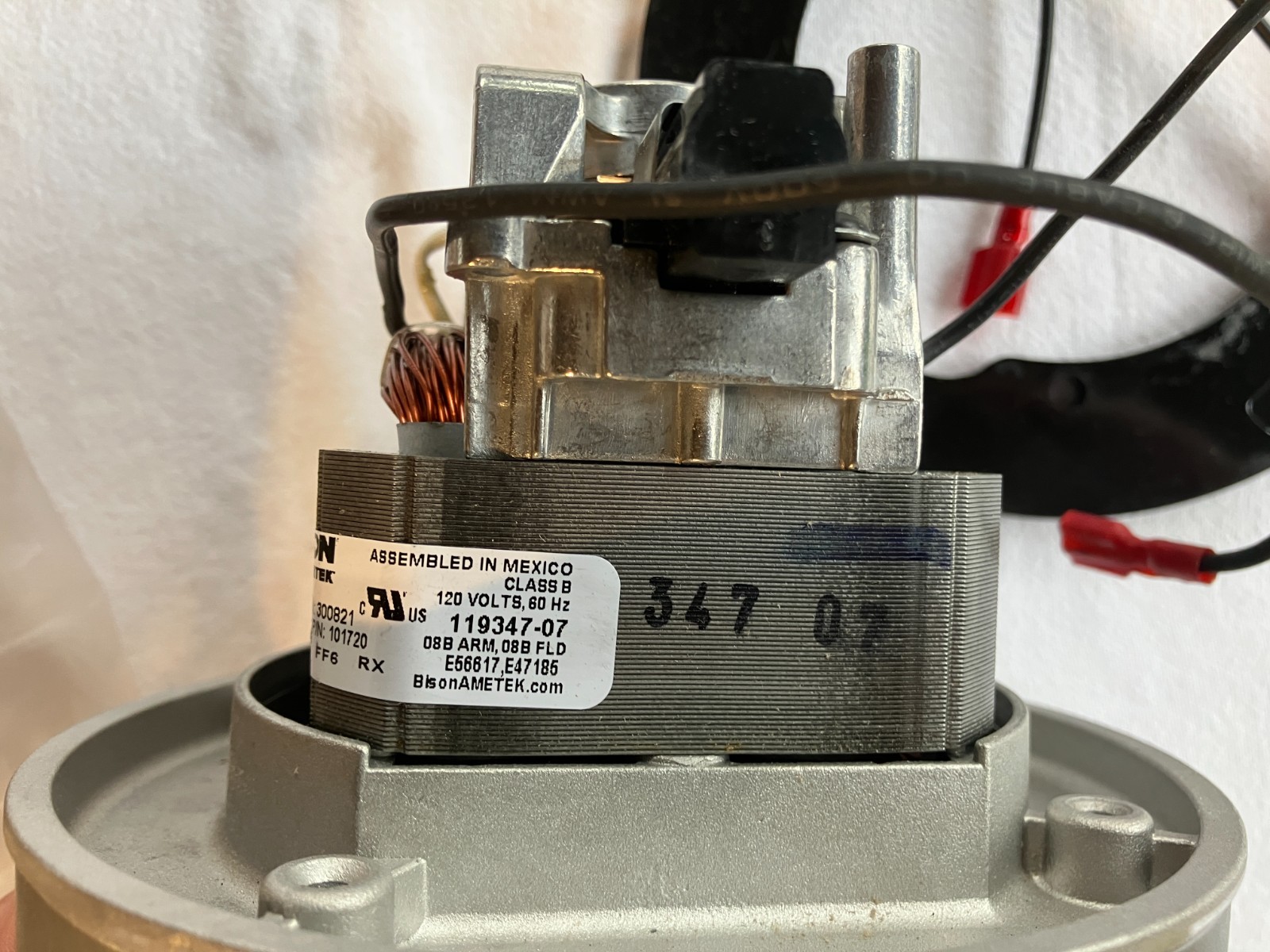 Genuine ProTeam 105162 Backpack Replacement Motor Assembly 120v,119347-07 300821