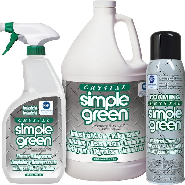 Simple Green 0610001219010 Crystal Industrial Cleaner And Degreaser, 20 Oz