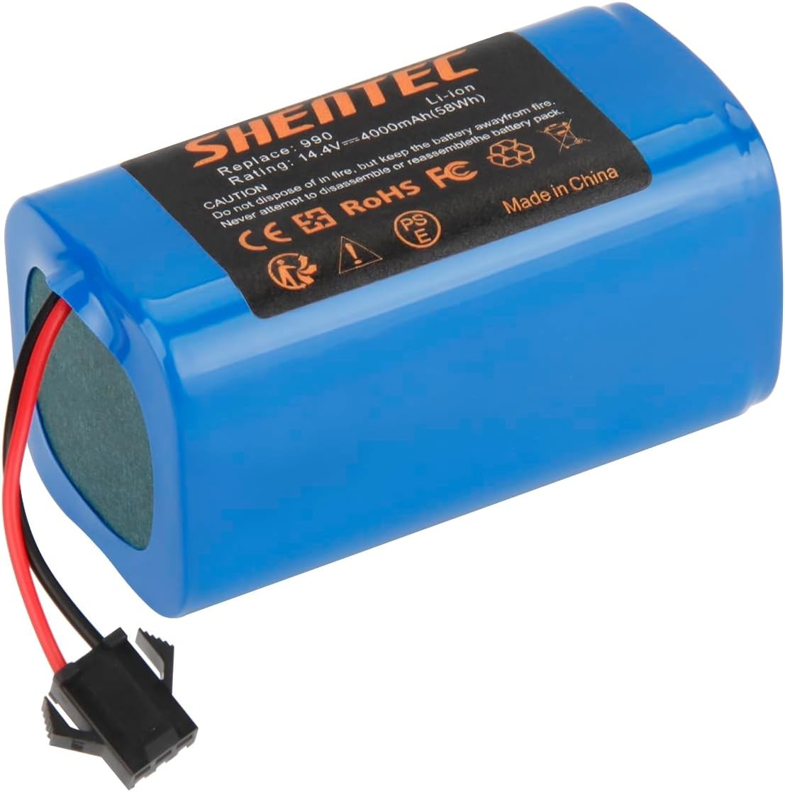 14.4V 4000mAh Replacement Battery for Eufy RoboVac 11 11S 30 30C 15C 15T 12 35C