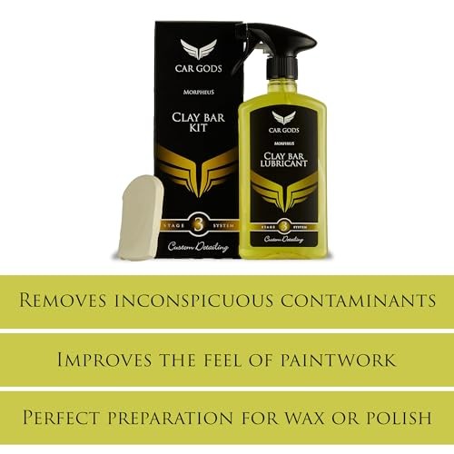 Clay Bar & Lubricant Spray – Complete Detailing Kit, 17fl Oz